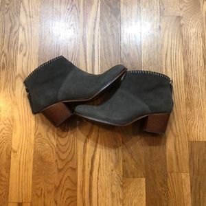 Toms Leila Gray Suede Booties